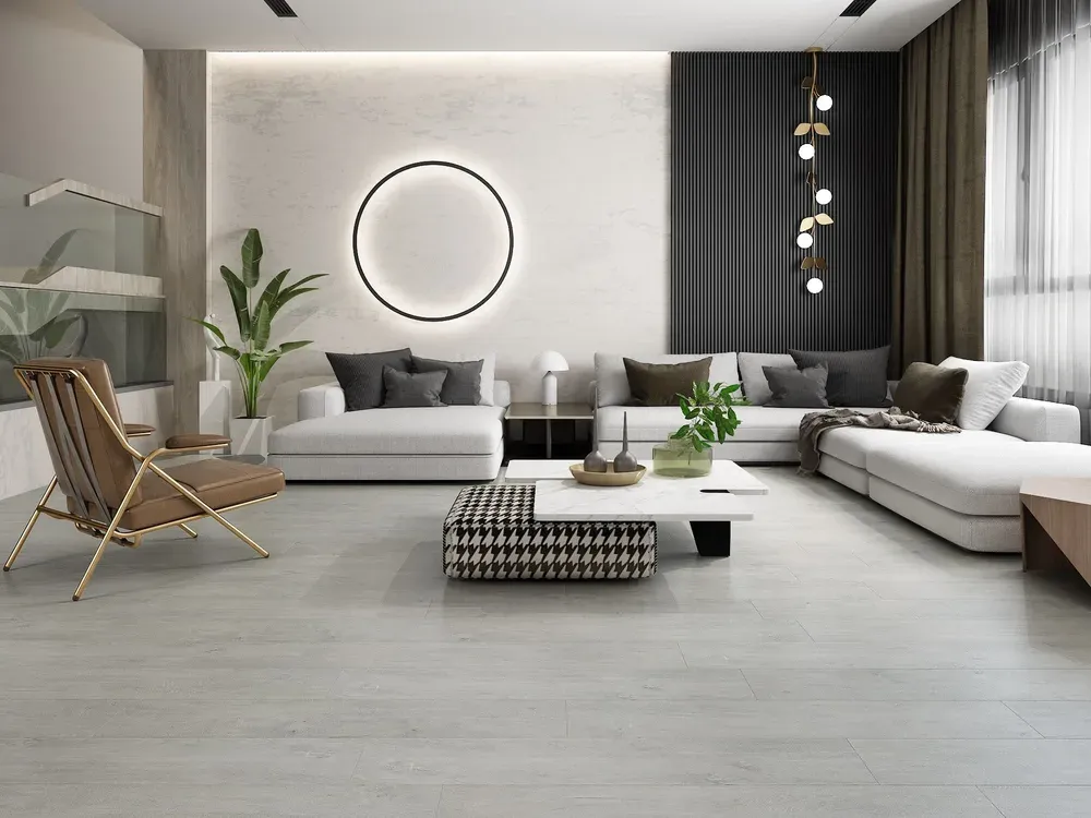 Storm Luxury Modern Ice Grey flooring, image 2