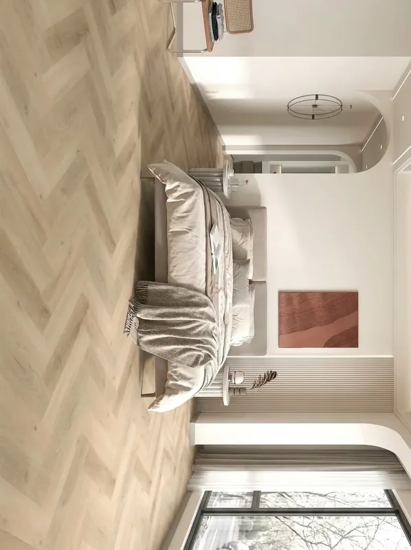 Blonde Oak Herringbone